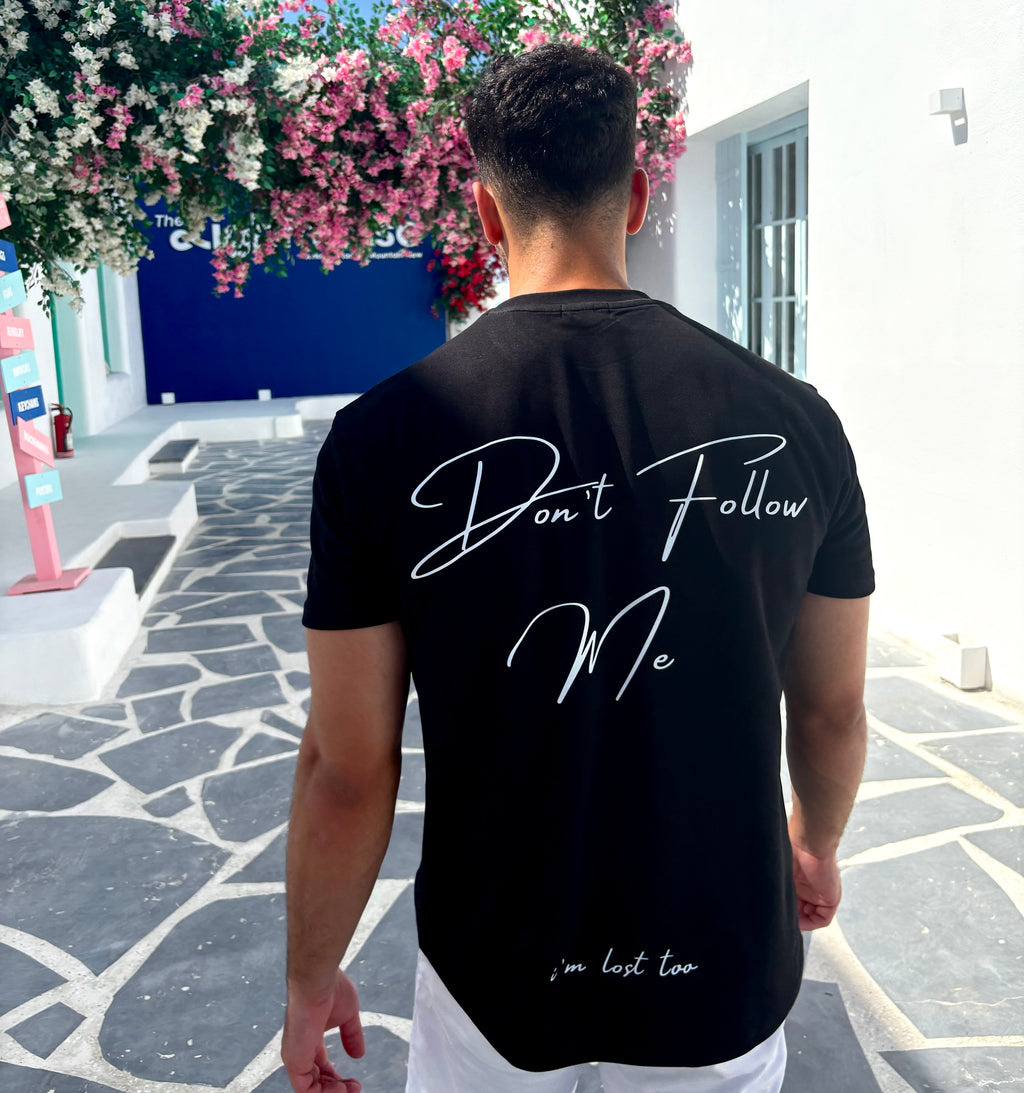 "i'm lost too" tee - Black