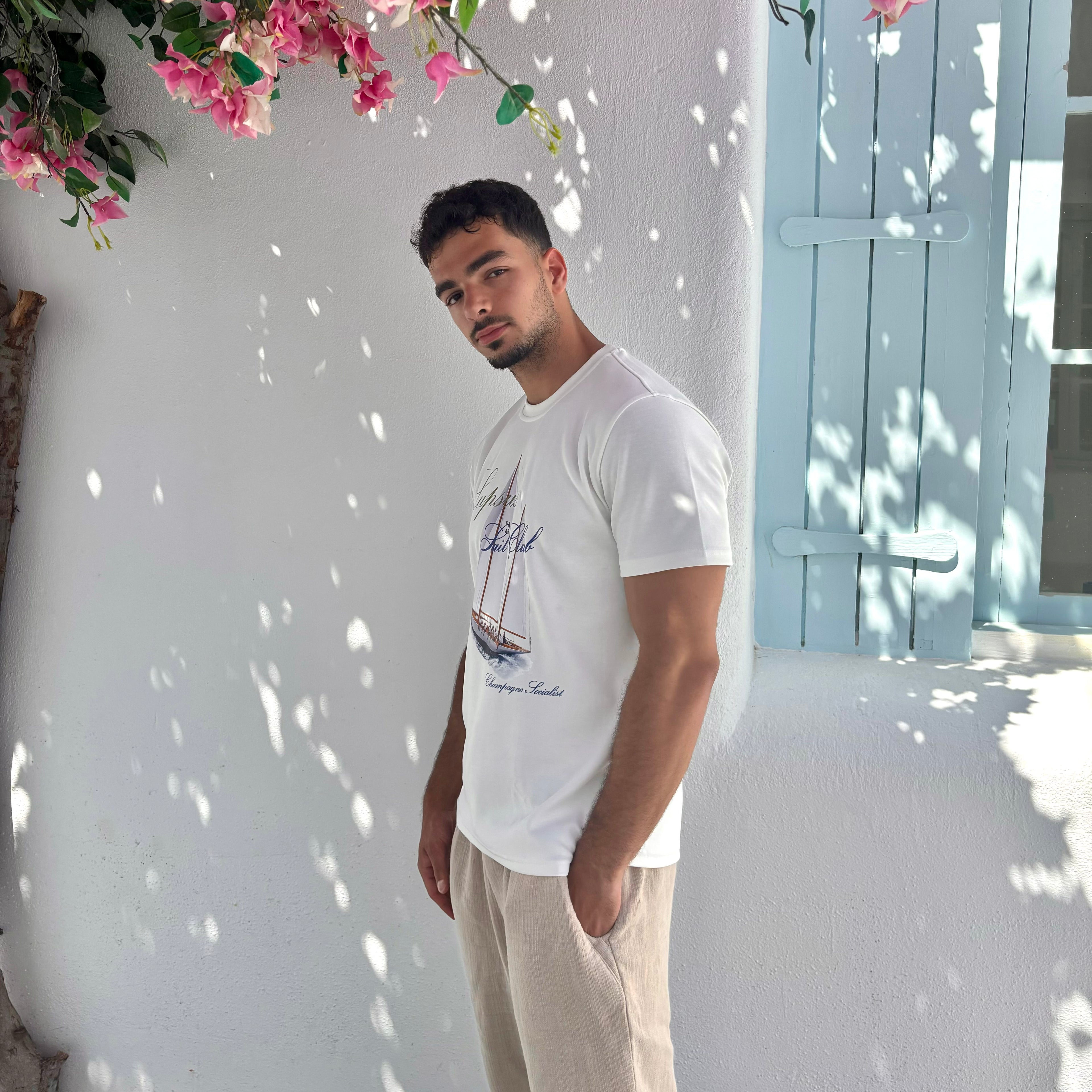 Sail Club Tee - Cream