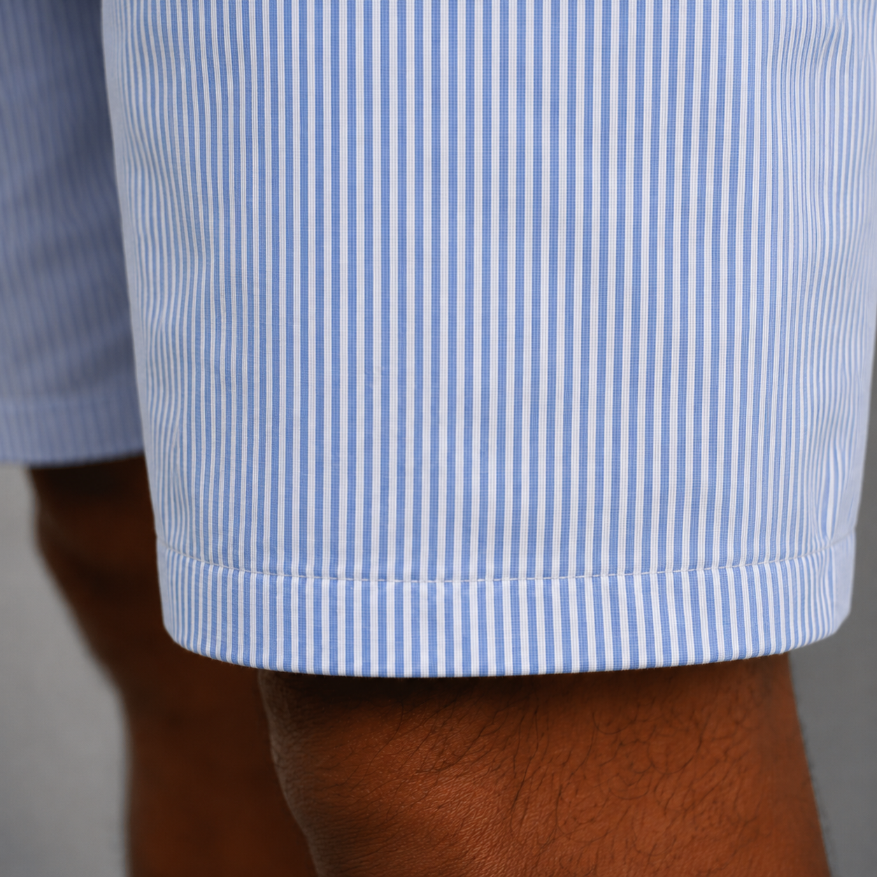 Blue Striped Shorts