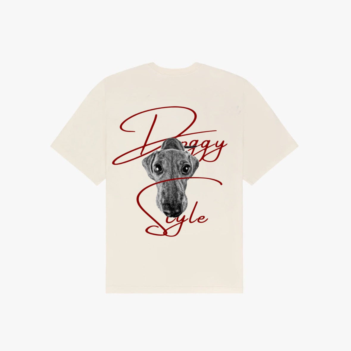 Doggy Tee - Regular Fit- Cream White