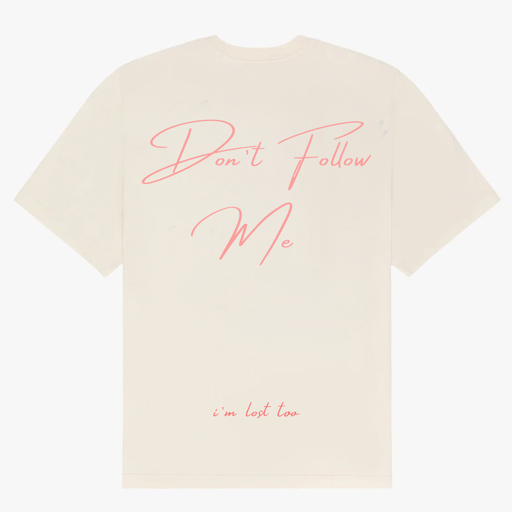 "i'm lost too" tee - Cream