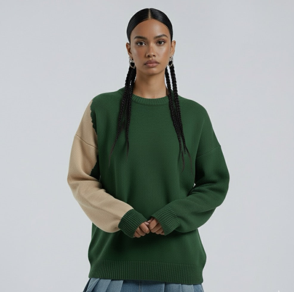 The Knitted Sweater - Forest Green