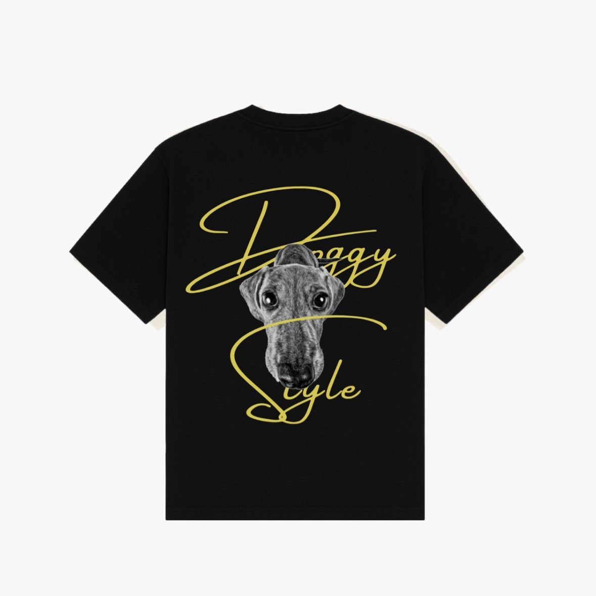 Black Doggy Tee - Regular Fit- Black