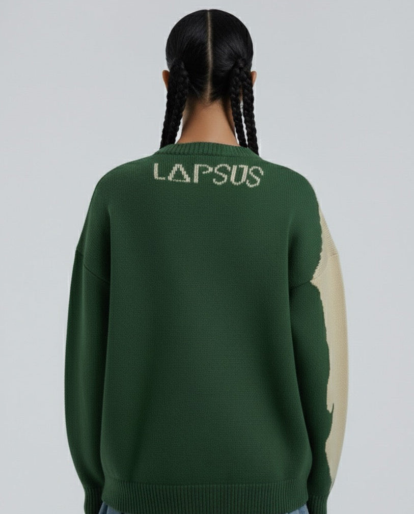 The Knitted Sweater - Forest Green