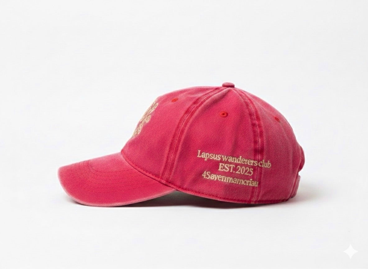 Lapsus Wanderer’s Club Cap - Washed Red
