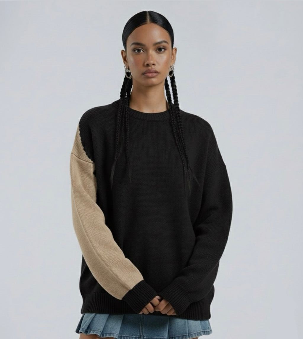 The Knitted Sweater - Black