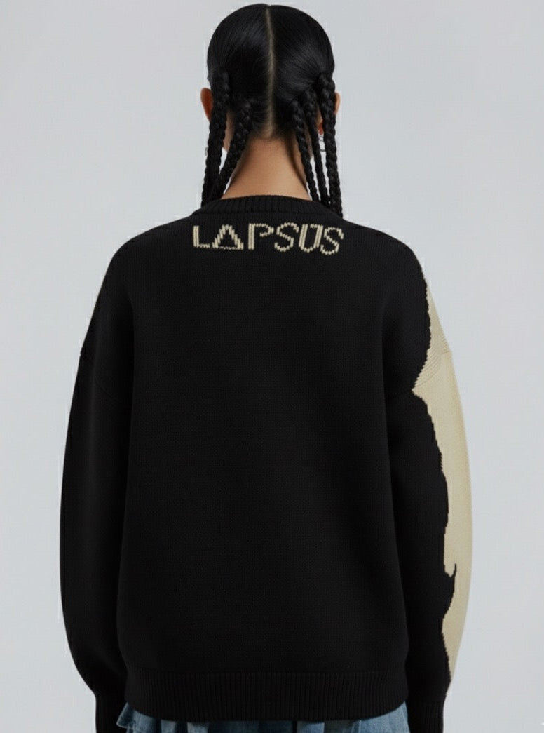 The Knitted Sweater - Black