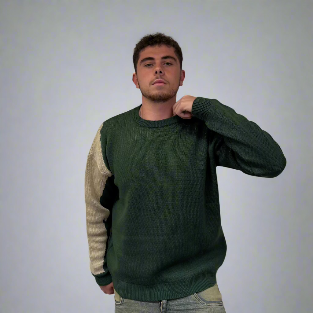 The Knitted Sweater - Forest Green